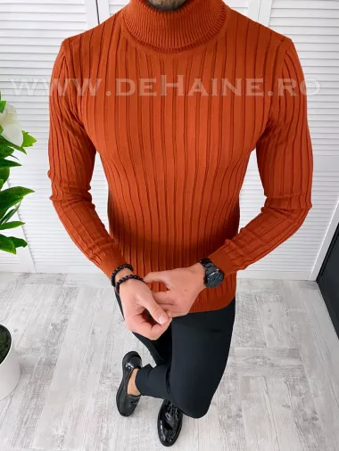 Helanca barbati slim fit caramiziu B2736 Y2